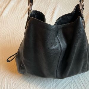 Coach pebbled leather shoulder bag
